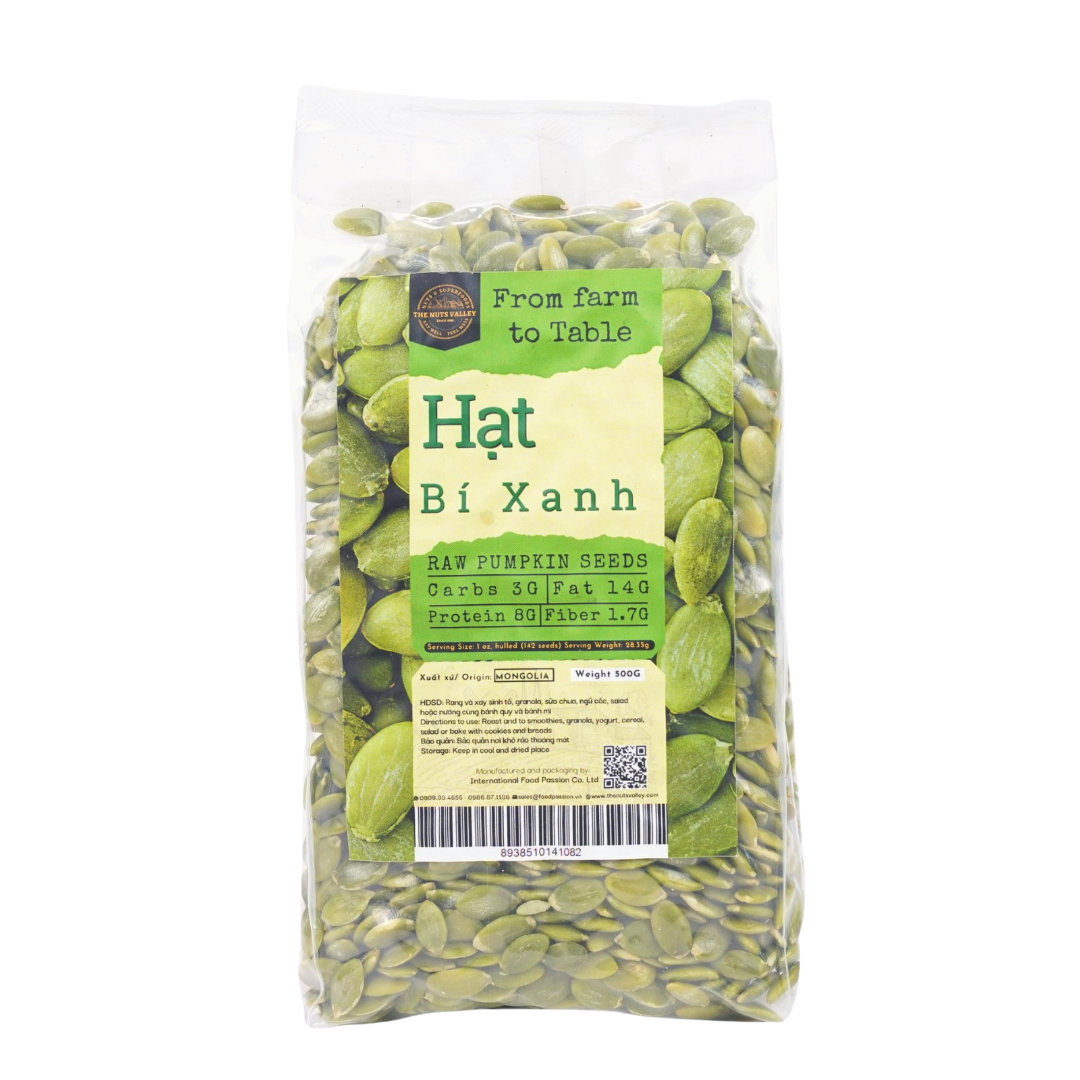 Hạt bí tươi - Raw Pumpkin The Nuts Valley