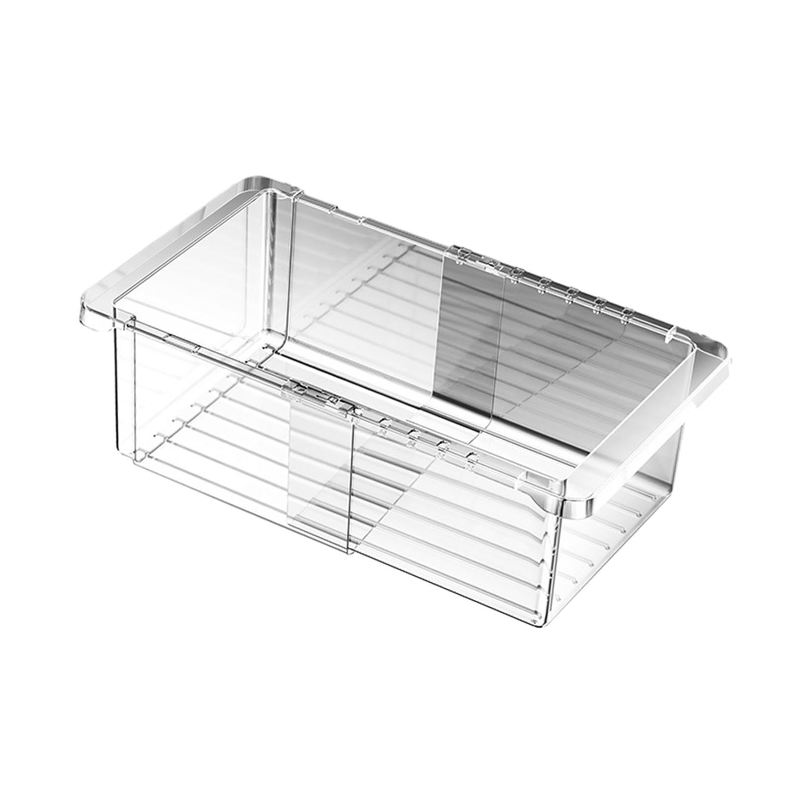 Jewelry Cosmetic Storage Basket Transparent Storage Box Retractable Portable Multipurpose Makeup Organizer Box for Stationery