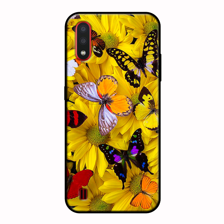Ốp lưng điện thoại Samsung Galaxy A01 viền dẻo TPU BST HOA Mẫu 7