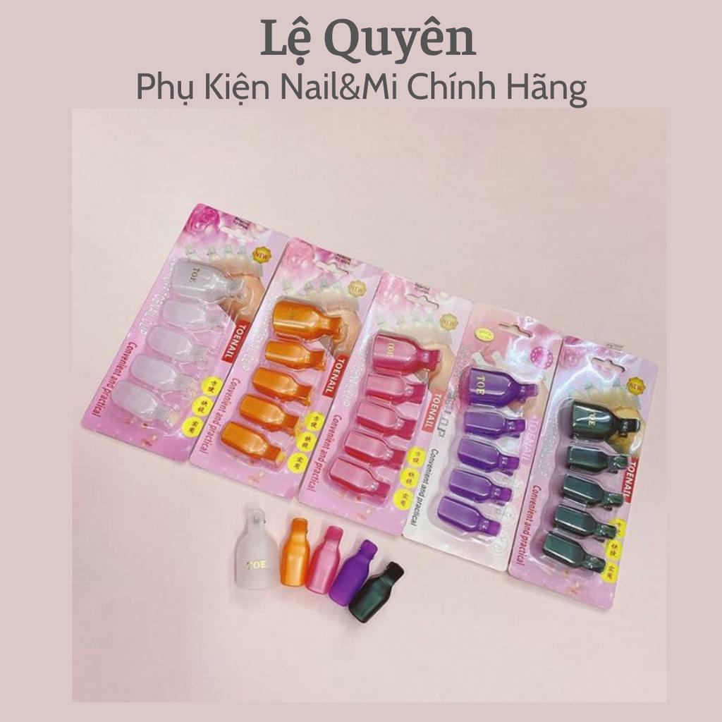 Kẹp Ủ Tháo Gel Móng Chân_Bộ 5 Kẹp Bền Chắc Chuyên Nghành Nail