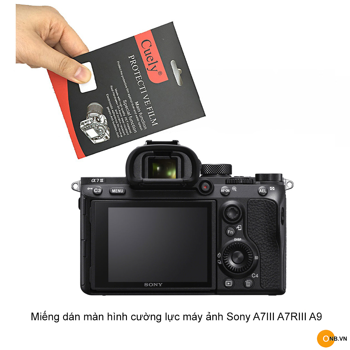 Miếng dán màn hình cường lực máy ảnh Sony A73 A7R3 A7S3 A9A