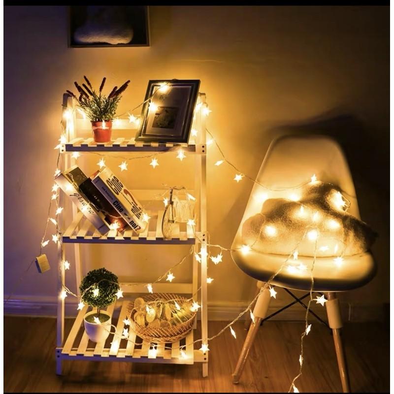 Đèn led trang trí 40 ngôi sao dài 6 mét