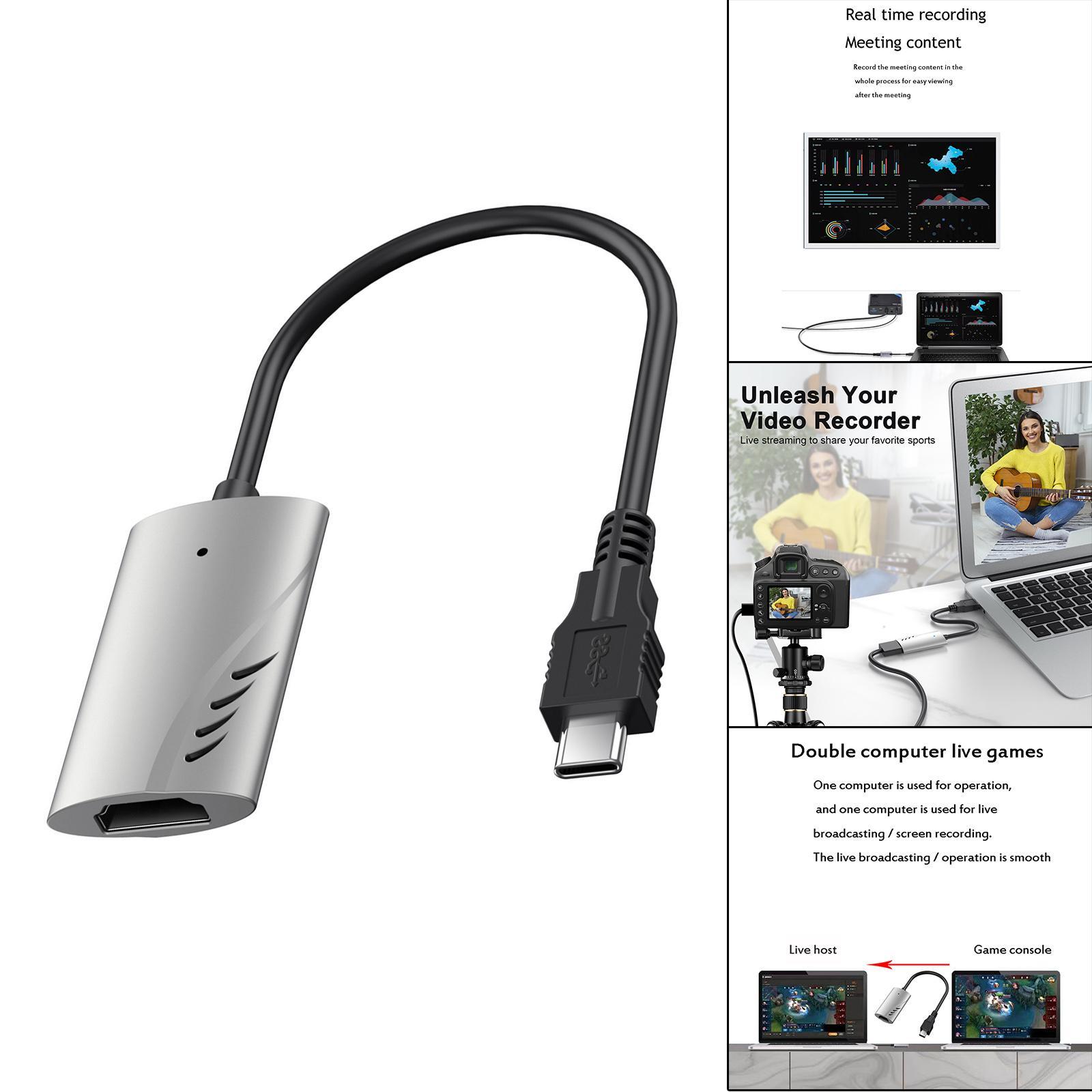 4K 60Hz  Card   to Type C 1080P for Online Meeting Recording