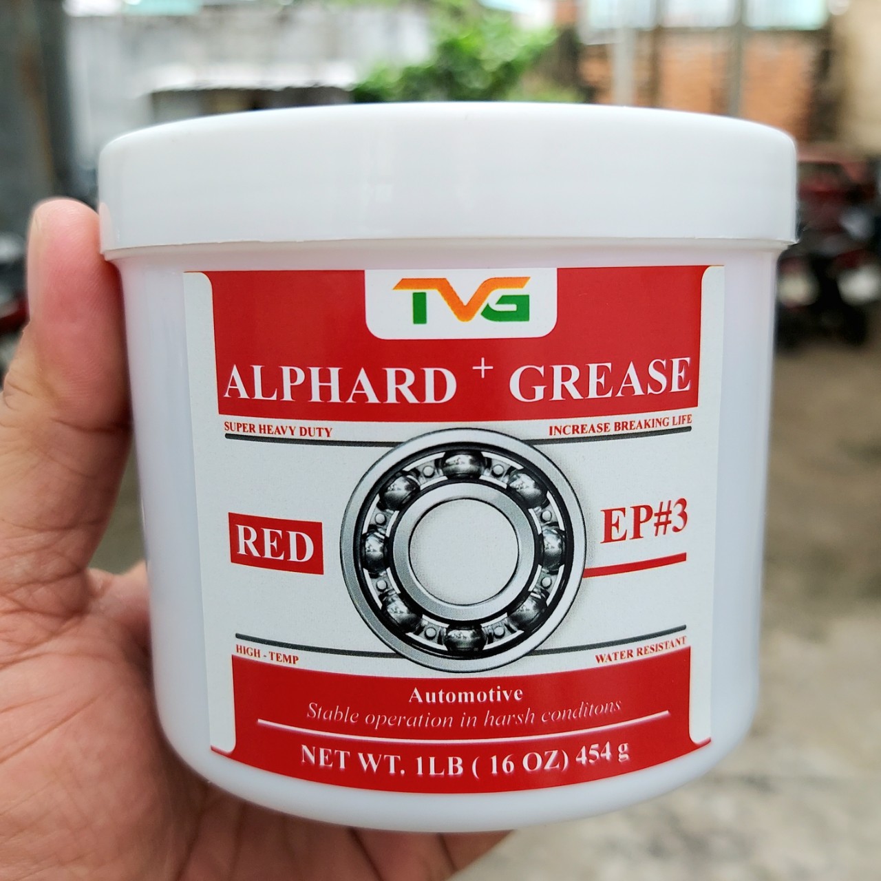 MỠ BÒ ĐỎ CHỊU NHIỆT VÀ KHÁNG NƯỚC ALPHARD GREASE RED EP3 454GR