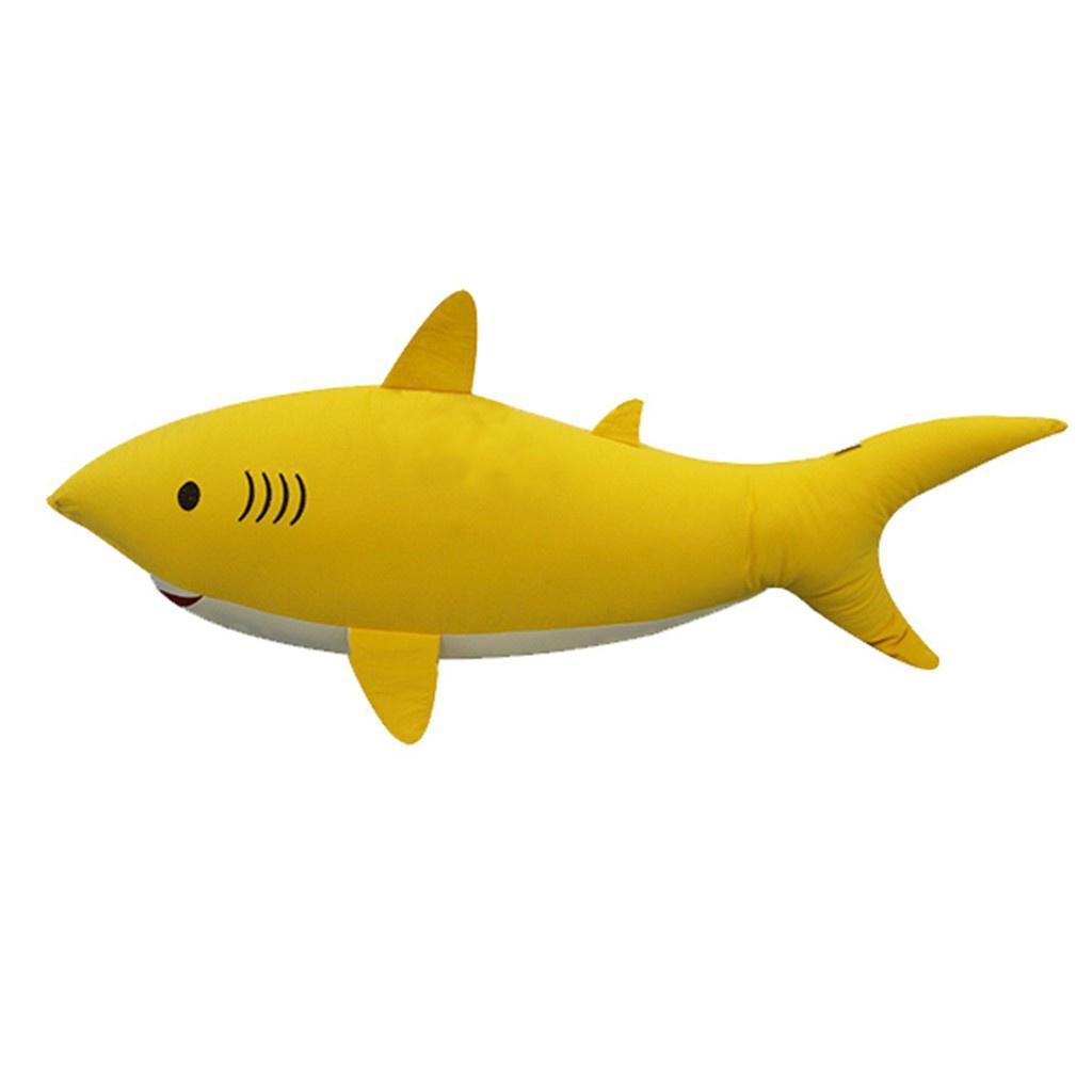 Gối ôm cá mập Hometex, thú nhồi bông cho bé KT 70 x 25 x 25 cm