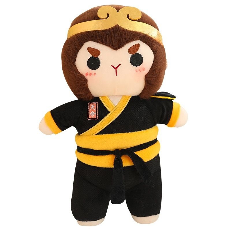 Gấu bông Tôn Ngộ Không đen trong Black Myth Wukong hot games siêu hot (25cm) hàng xịn cao cấp loại 1, an toàn cho trẻ nhỏ