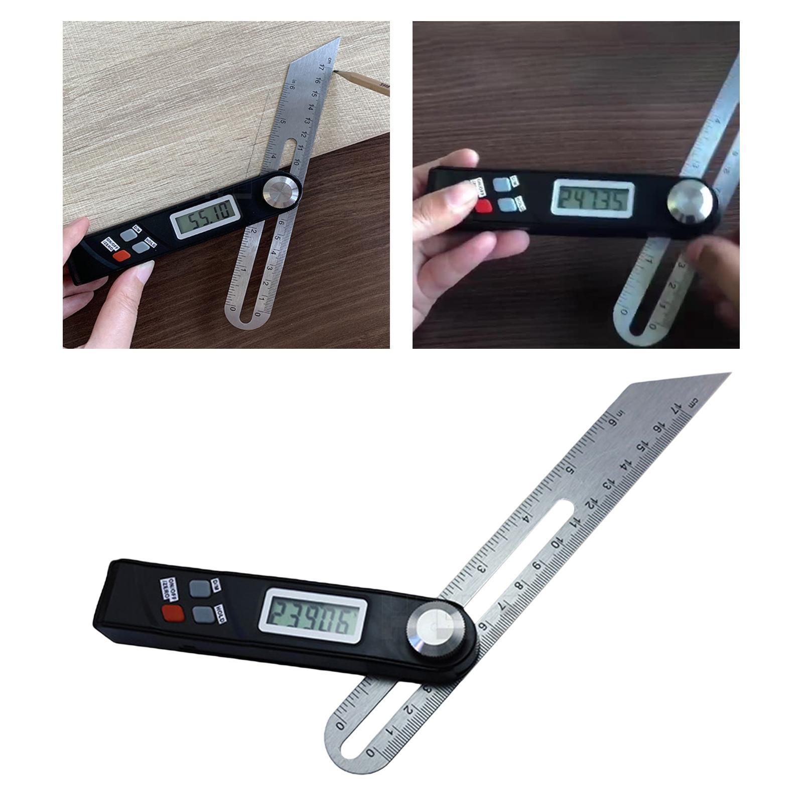 Precision Digital Angle Bevel Gauge Measuring 0-360° Horizontal Vertical
