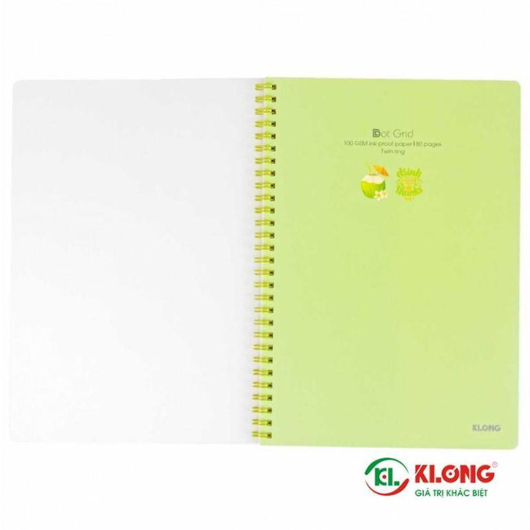 Vở lò xo kép Dot Grid B5 - 80 trang; MS: 577