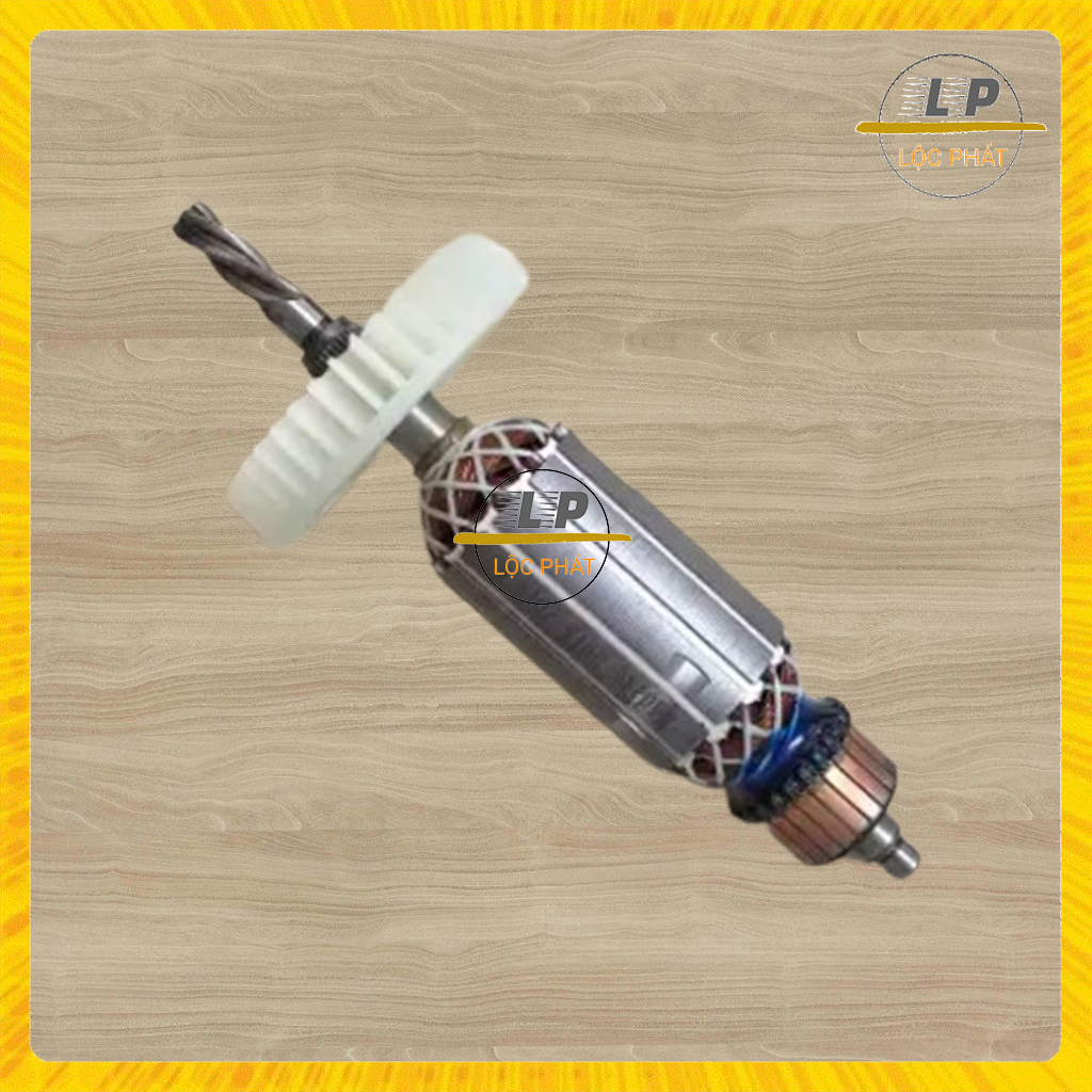 Rotor máy khoan cho KAINOU 6018 Thân 35mm Dài 168mm Nhông 4 răng