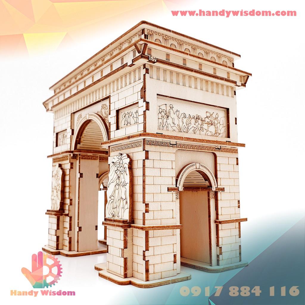 Mô hình lắp ghép gỗ Rolife - Khải Hoàn Môn - Robotime Arc de Triomphe TG502
