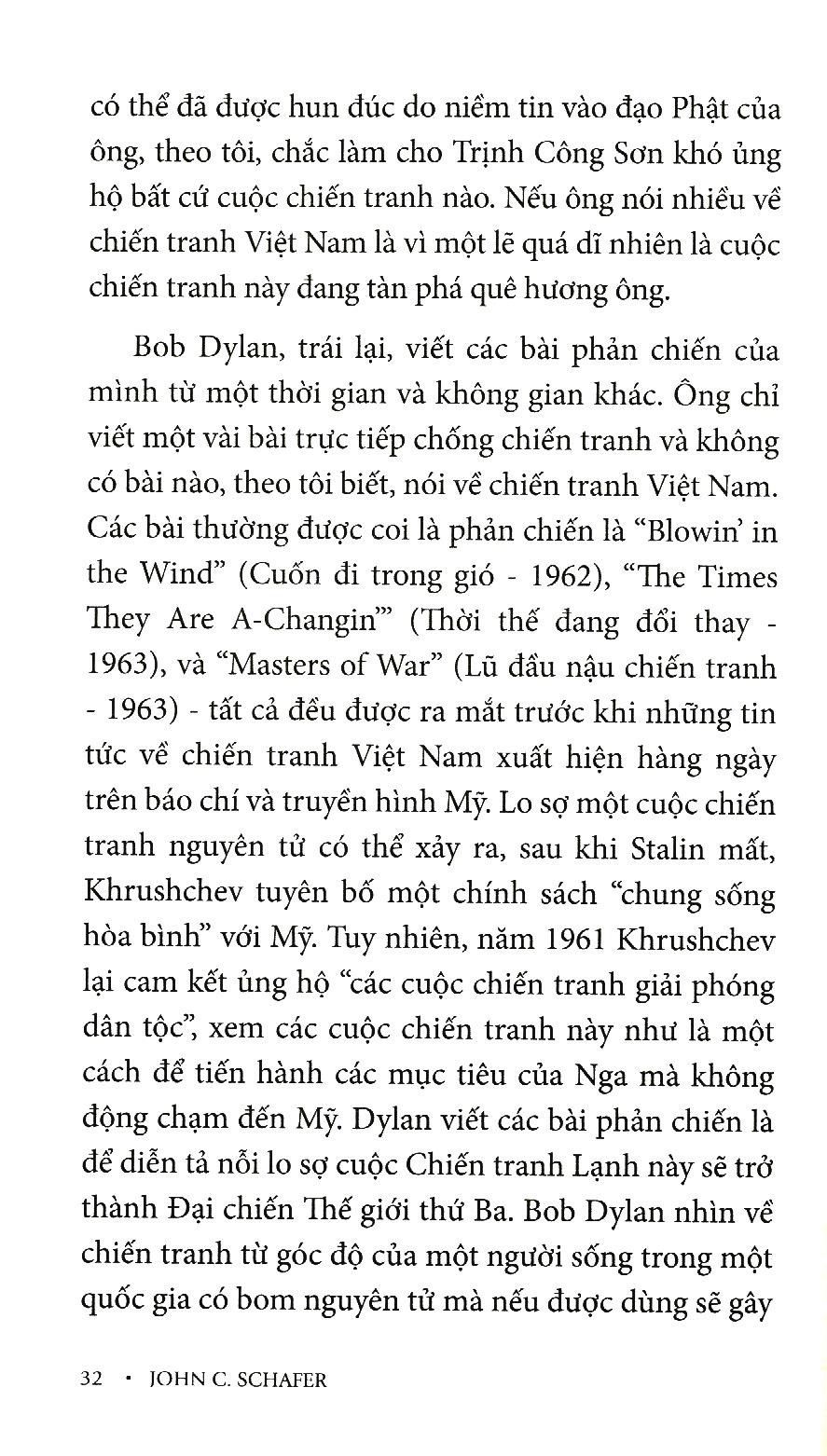 Trịnh Công Sơn Và Bob Dylan