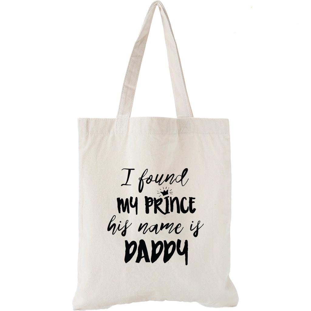 Túi vải Canvas có khóa kéo bộ sưu tập MYLOVE DADDY nhiều kích thước Trương Gia Túi Vải - Túi Canvas - DADDY 07