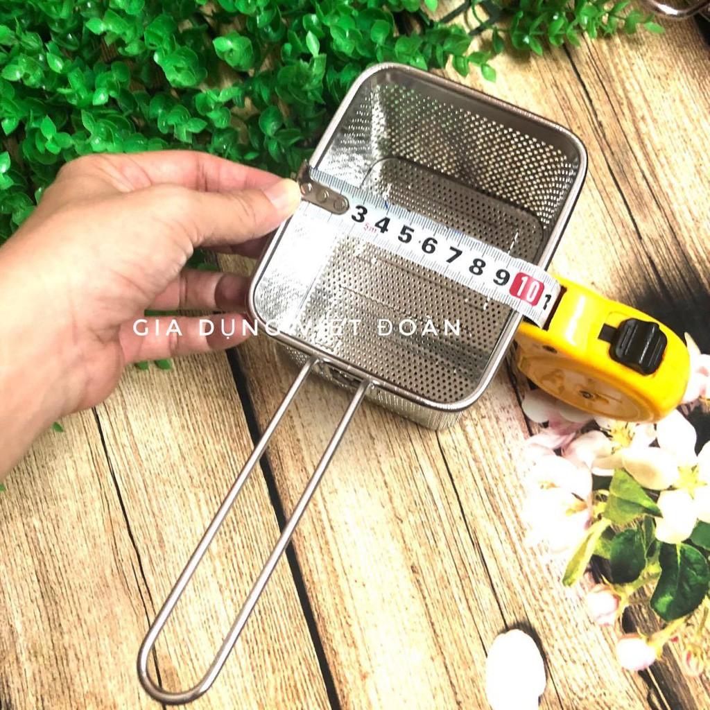 Rổ Lưới Chiên - Inox Dày Không Rỉ Nhiều Size Giá Tốt- Dụng Cụ Nhà Bếp