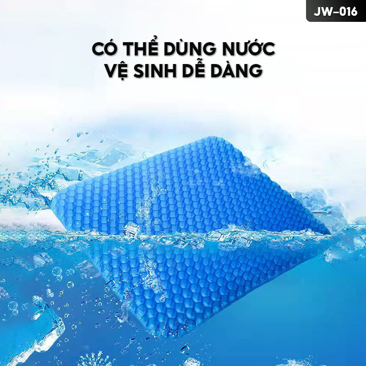Đệm Gel Ngồi Lót Silicon Thoáng Khí Có Độ Đàn Hồi Siêu Việt Kết Cấu Tổ Ong Thoáng Khí Chịu Được Áp Lực Cao JW-016