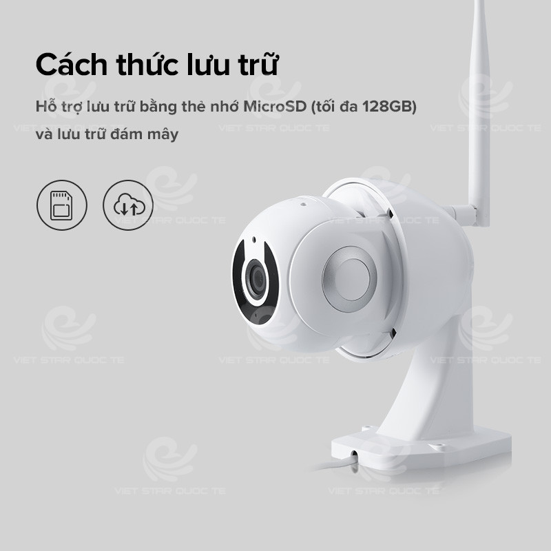 Camera Wifi Ngoài Trời Chống Nước ACOME, Độ Phân Giải 1080P, Dùng APP ACOME IOT - Hàng Chính Hãng