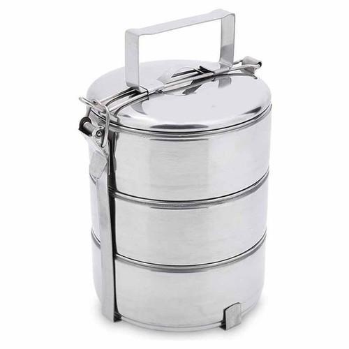 CA MEN HỘP ĐỰNG CƠM 3 TẦNG INOX KHÔNG GỈ CAO CẤP