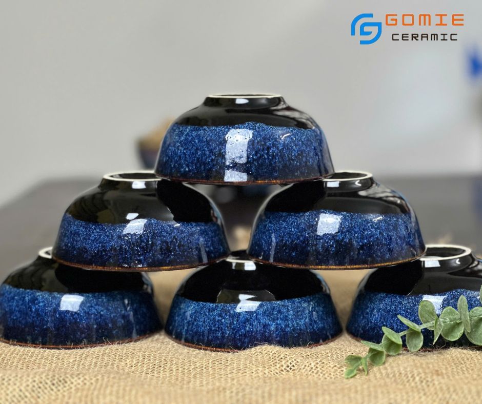 Bát Cơm D11 Men Hỏa Biến Các Màu - Gốm sứ Bát Tràng
