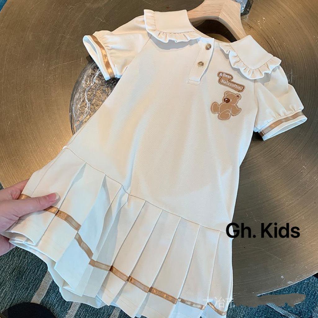 Đầm thun cho bé gái size 8-40kg chất cotton mềm mịn đẹp