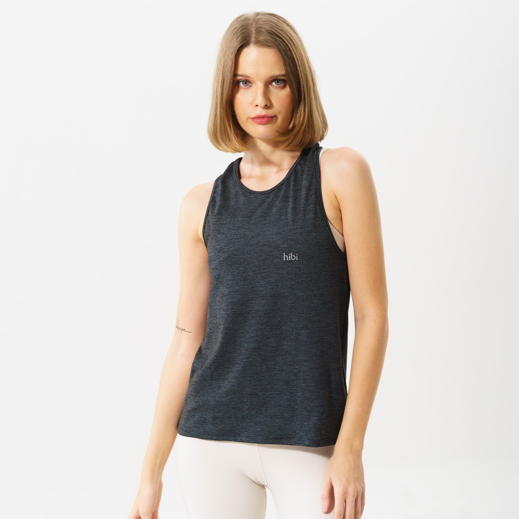 Áo tập Yoga - Gym Tanktop mặc ngoài ba lỗ khoét lưng Hibi Sports TA706