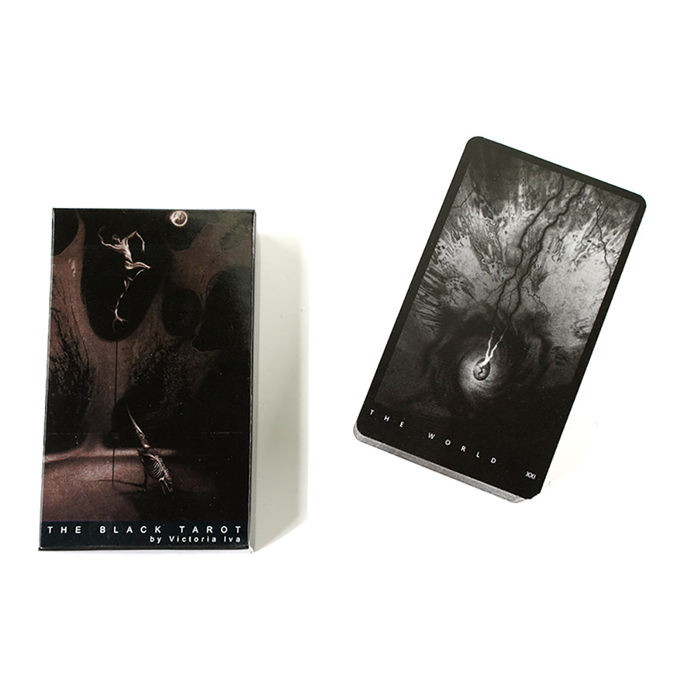 Bộ Bài The Black Tarot 78 Lá Bài Tặng Đá Thanh Tẩy