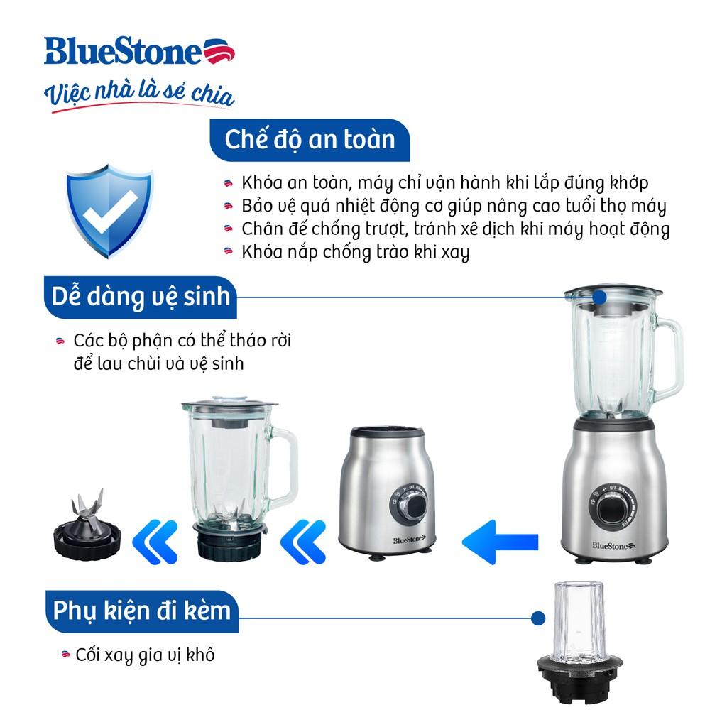 Máy xay sinh tố BlueStone BLB-5336 - 600W Cối thủy tinh cao cấp dung tích 1000ml, Bảo hành điện tử 2 năm, Hàng Chính Hãng