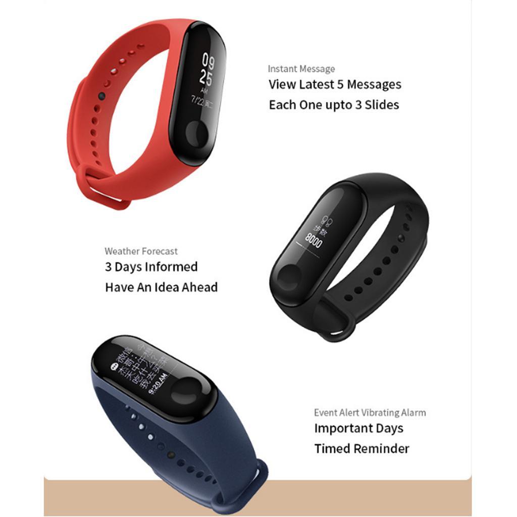 M3 Bluetooth Smart Watch Heart Rate / Blood Pressure Monitor Tracker Black