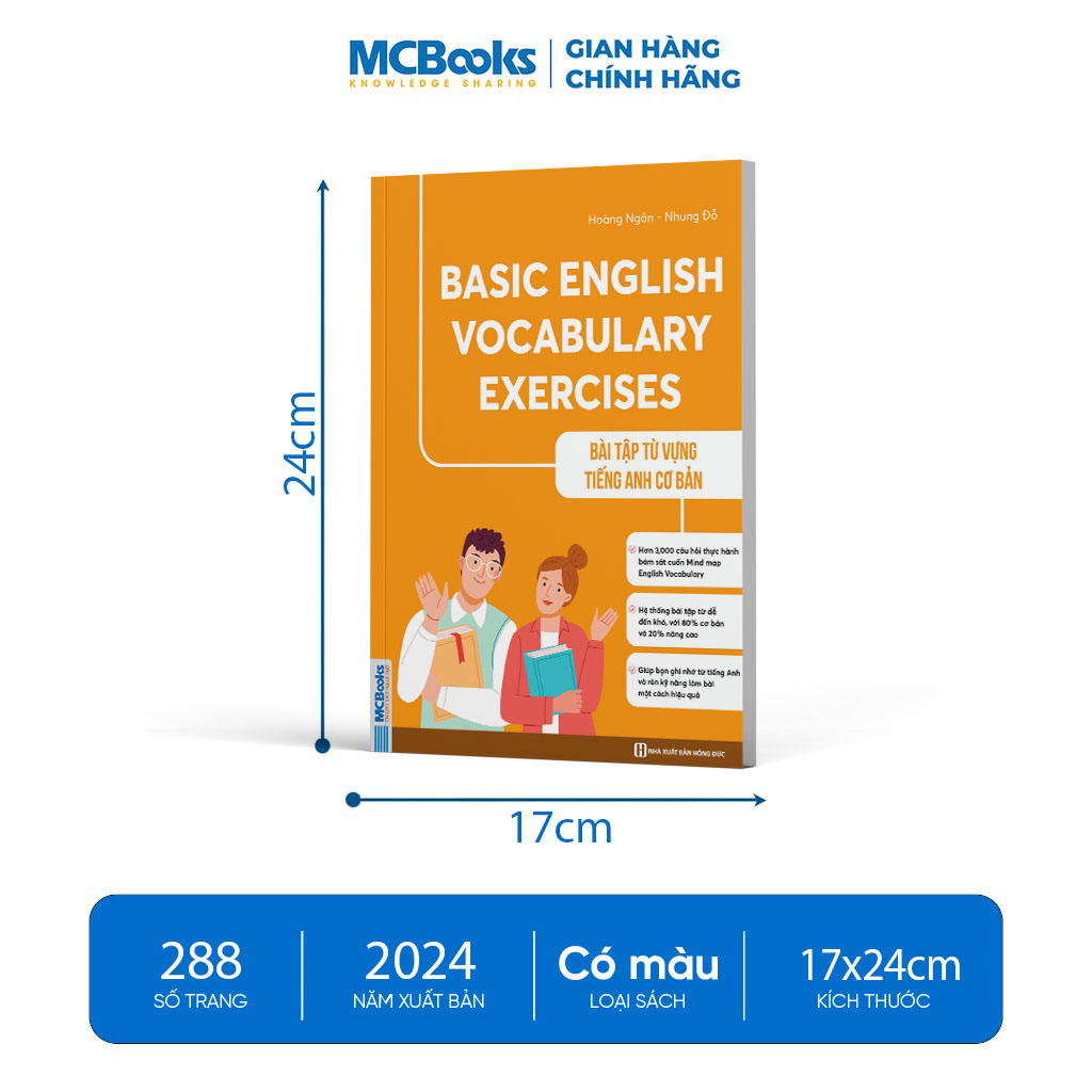 Basic English Vocabulary Exercises - Bài tập từ vựng tiếng Anh cơ bản