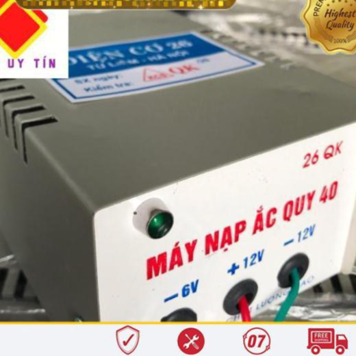 NẠP ÁC QUY 6-12V DÒNG 40A HÀNG CHẤT LƯỢNG CAO