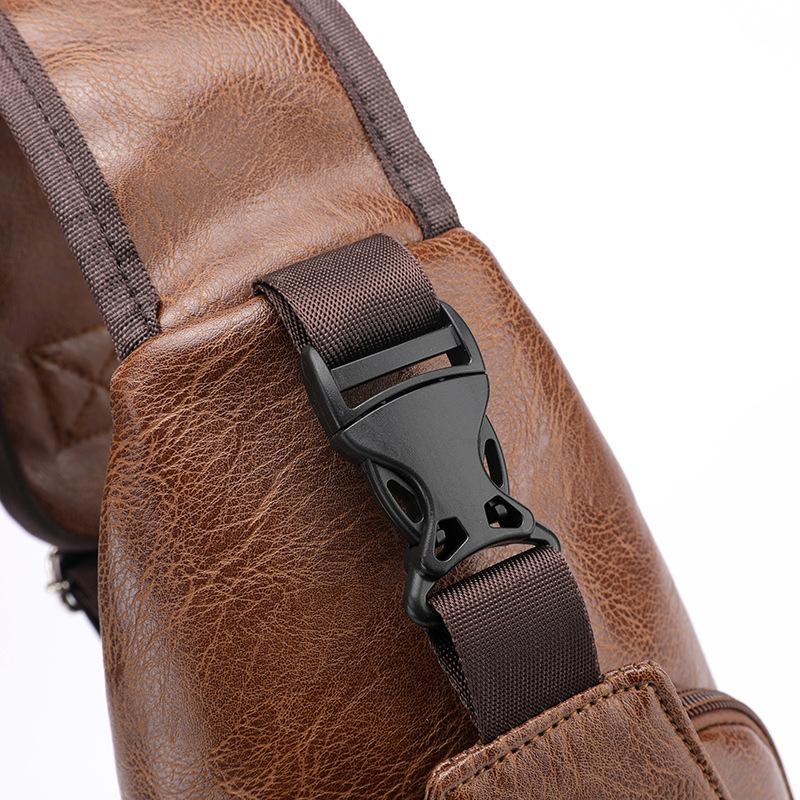 Túi đeo chéo nam nhẹ Túi đeo vai chống thấm nước có sạc USB