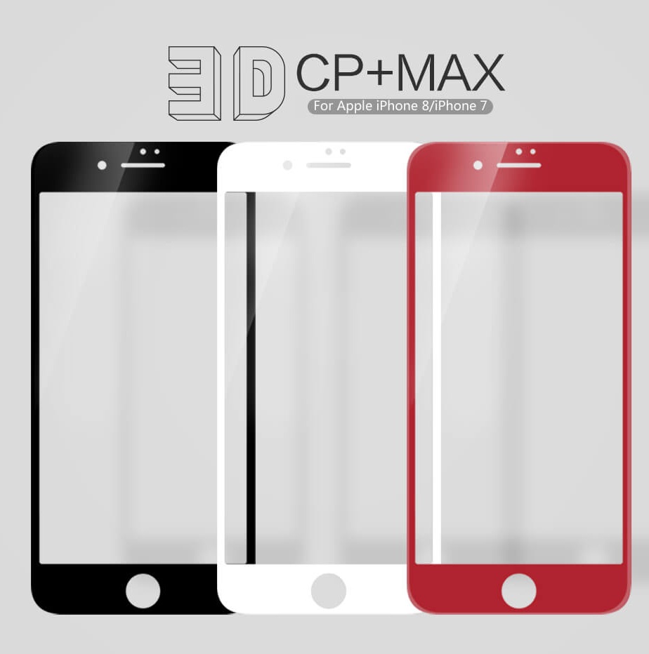 Miếng dàn Kính Cường Lực full 3D cho iPhone SE 2022 / 2020 / iPhone 7 / 8 hiệu Nillkin CP+ Max - Hàng nhập khẩu