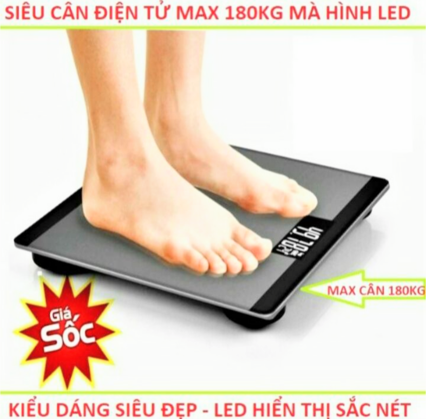 1 CÂN ĐIỆN TỬ CÂN KIỂM TRA SỨC KHỎE HÀNG NGÀY CÓ BÁO NHIỆT ĐỘ TẶNG KÈM THƯỚC DÂY ĐO HÀNG CAO CẤP LOẠI TỐT
