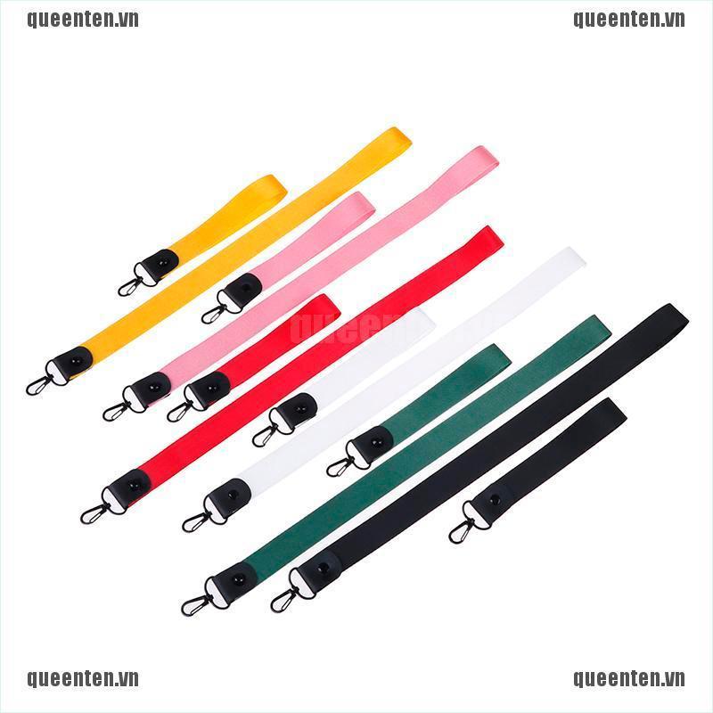 Solid Color Mobile Phone Straps keychain Tag Neck Lanyards ID Card Hang Rope QUVN