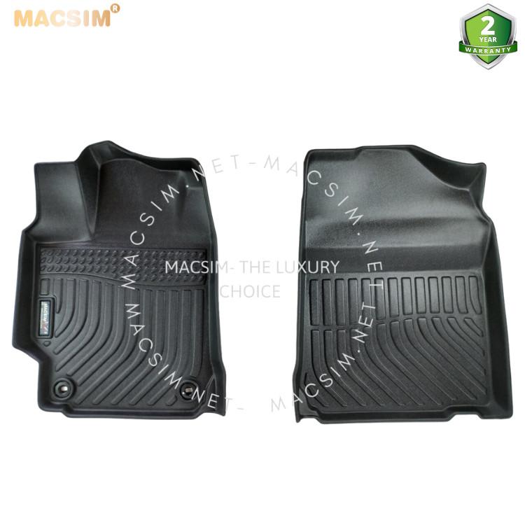 Thảm lót sàn xe ô tô Toyota Camry 2012- 2017  chất liệu TPE thương hiệu Macsim màu đen hàng loại 2