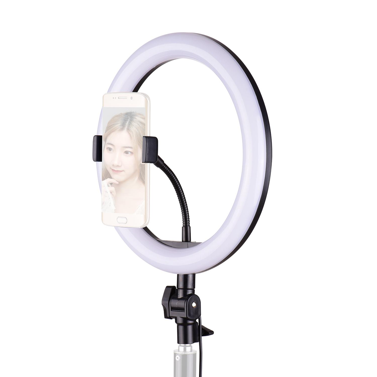 Đèn LED vòng 26cm / 10 inch chụp ảnh có 3 chế độ chiếu sáng