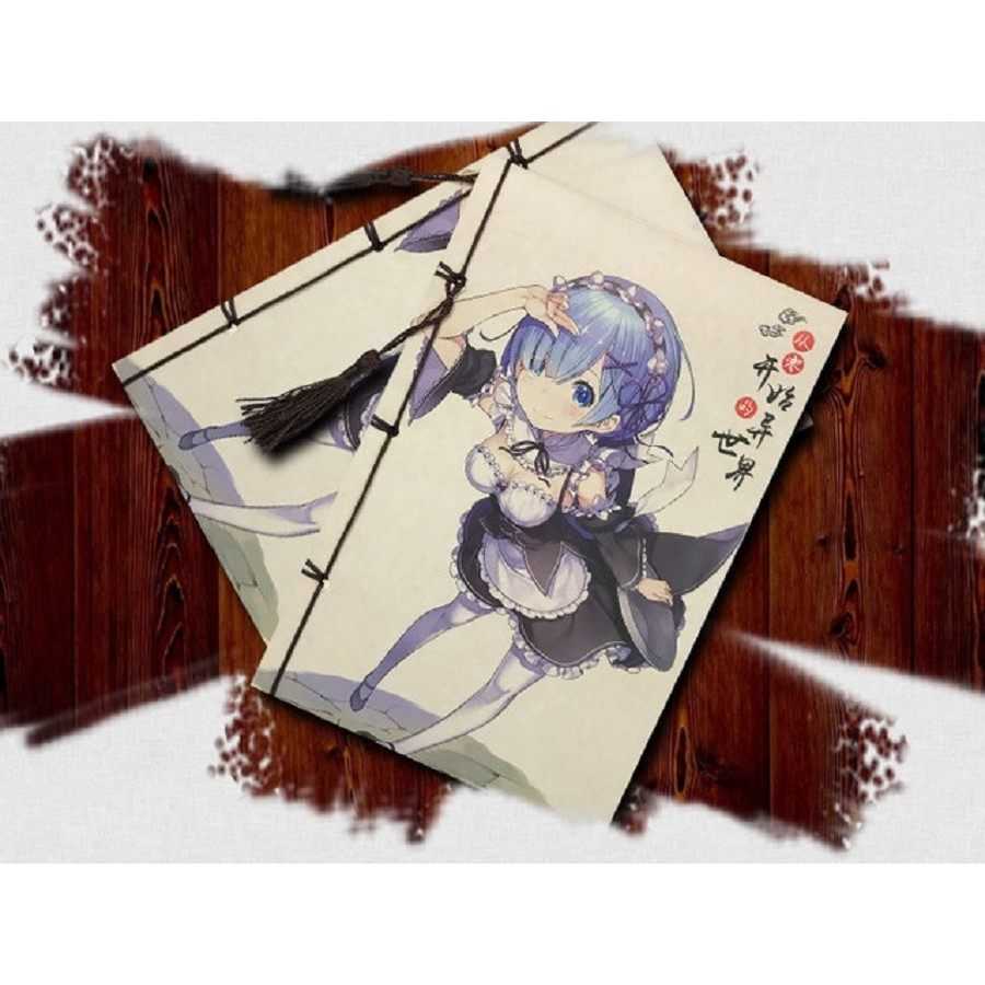 Sổ ghi chép hình nhân vật Re: Zero anime Notebook