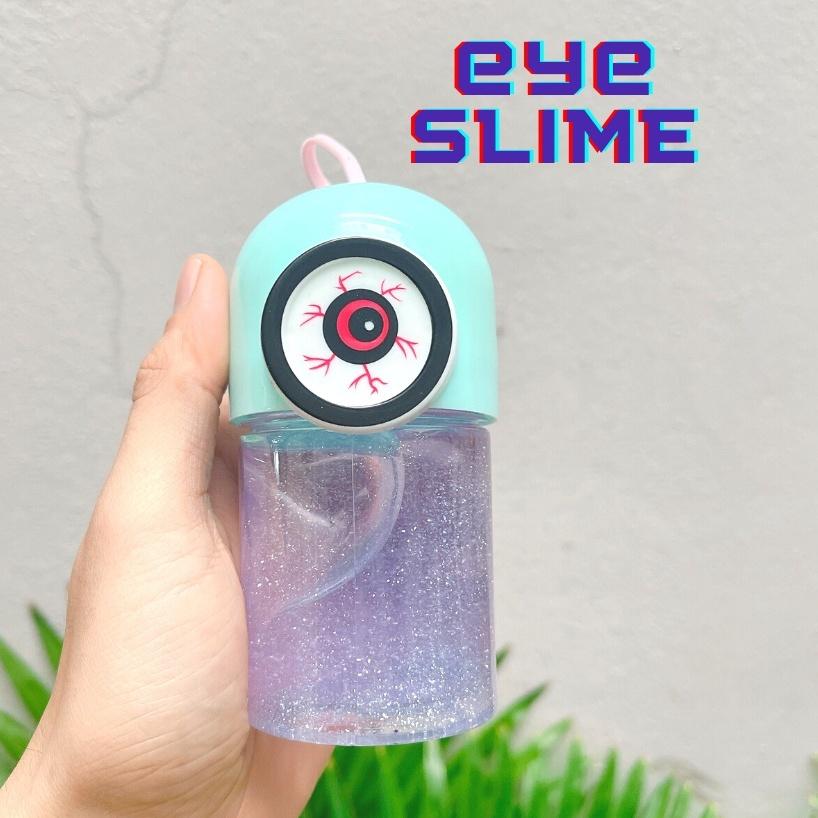 Hủ Slime 200ml Hình Con Mắt Kim Tuyến Mềm Mịn Dẻo - Slime Hủ