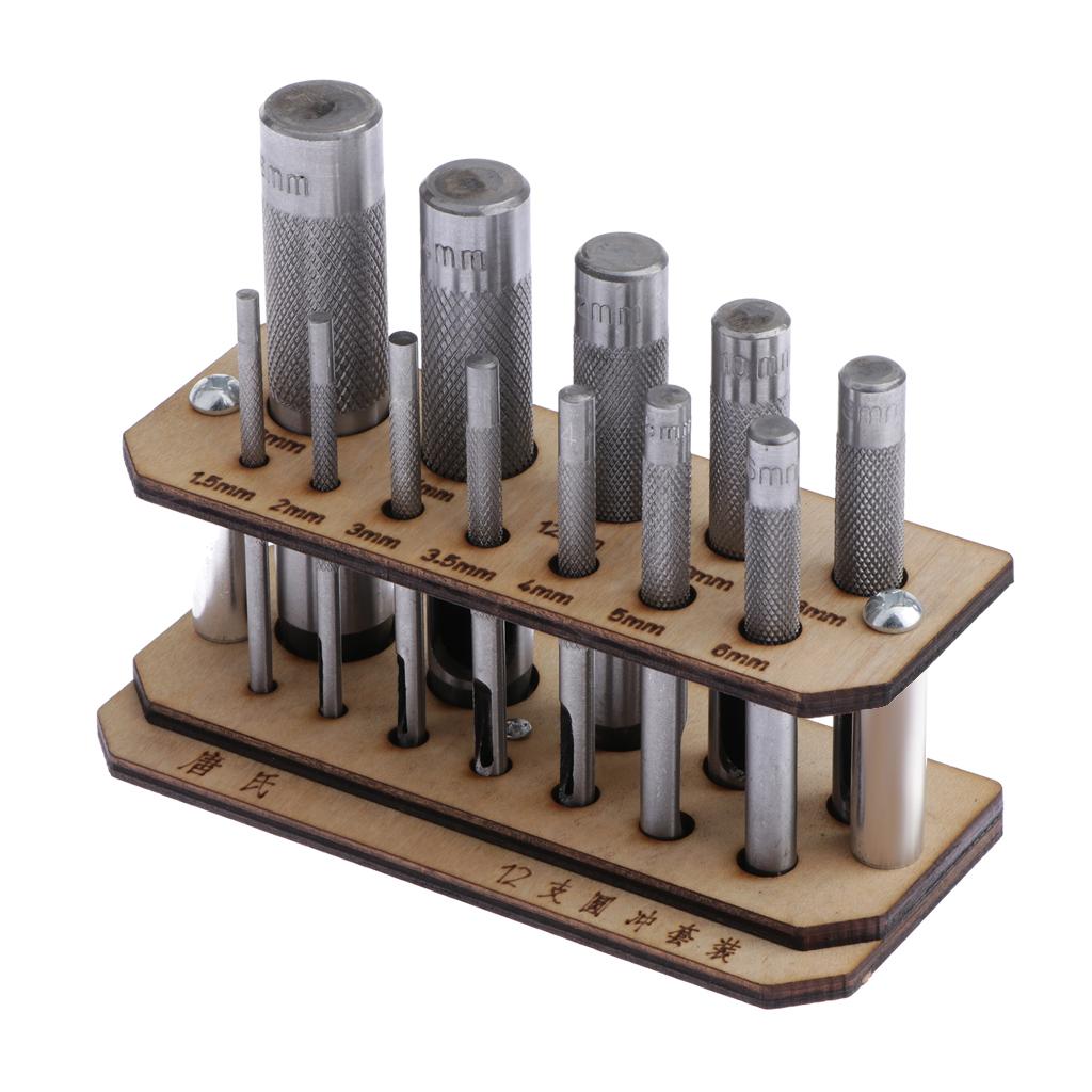 DIY Hollow Hole Leather Punch Cutting Craftstool Punch Cutter Tools for Belt