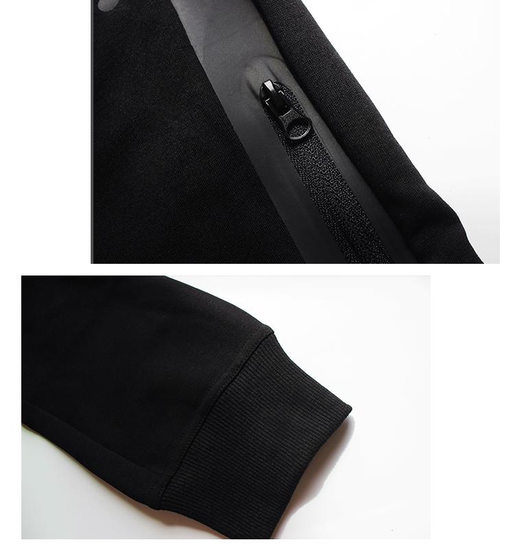 Mới Ngoài Trời Thể Thao Dây Kéo Nữ Rời Chạy Quần Lưng Cao Dây Rút Hậu Cung Quần Thể Dục Tập Gym Dài Thấm Hút Mồ Hôi Cho Nam