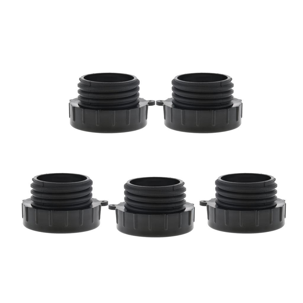 5pcs IBC Fine Threads Adapter Tote Tank Food Grade Drain Adapter Male G Hose