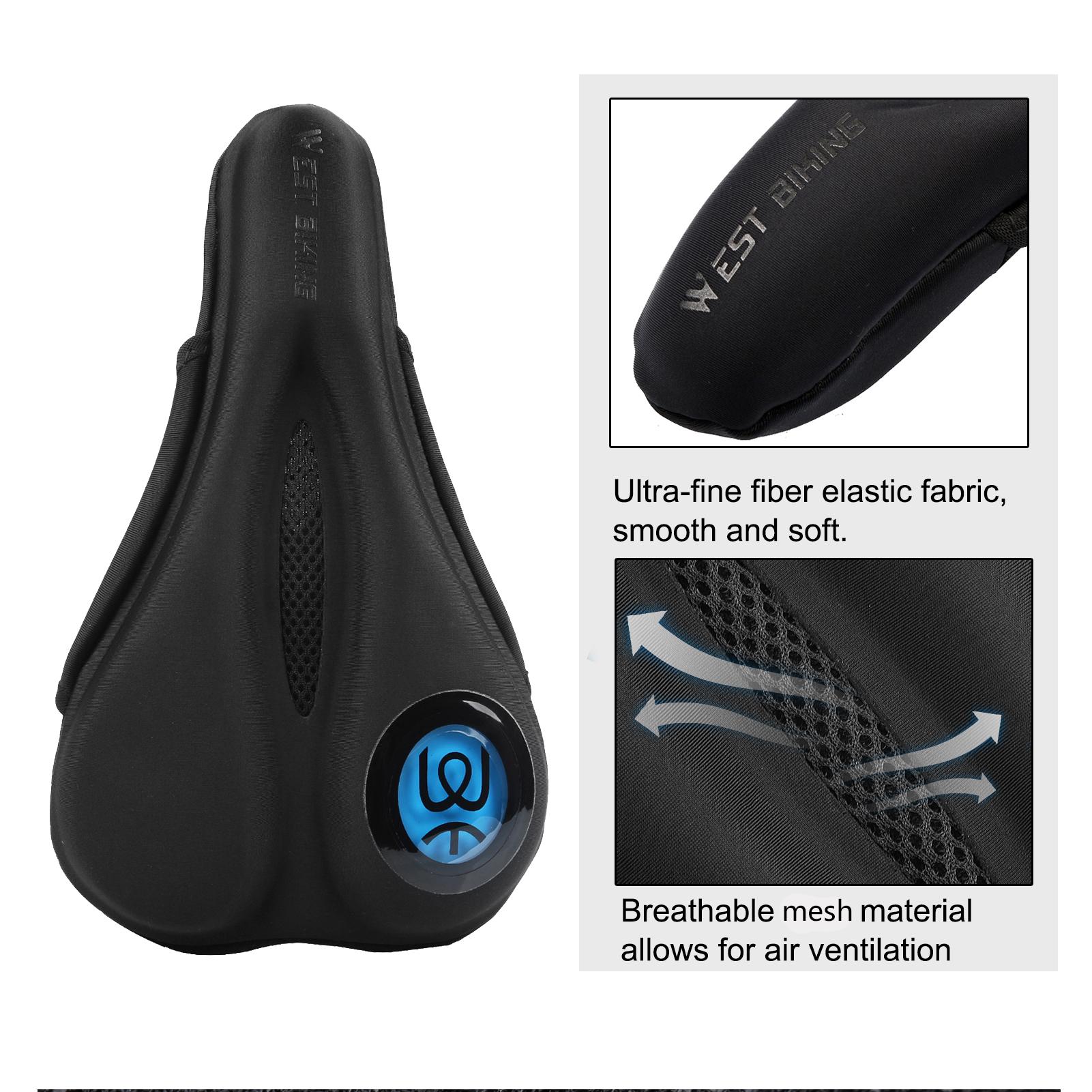 Đệm lót yên xe đạp leo núi, giúp thoáng khí, chất vải sợi siêu mềm mịn, co giãn tốt.