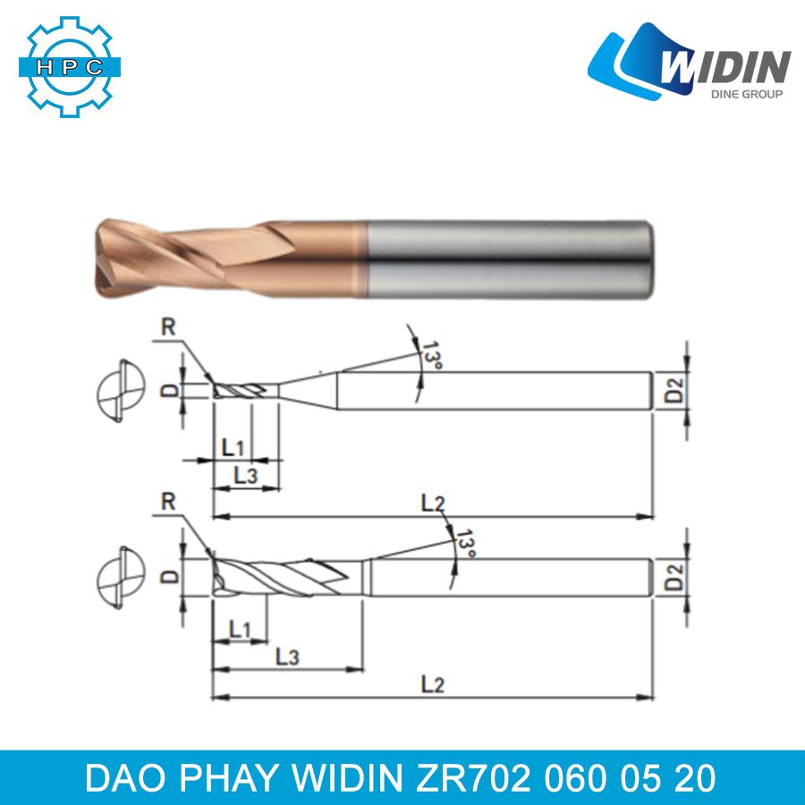 Dao phay Widin ZR702 060 05 20