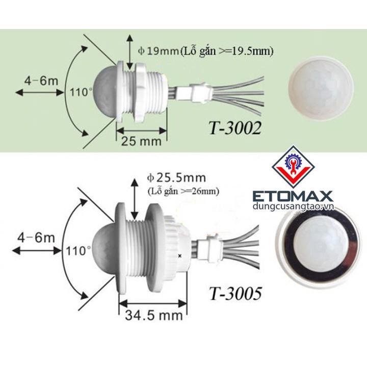 Công tắc cảm biến chuyển động hồng ngoại T-3005