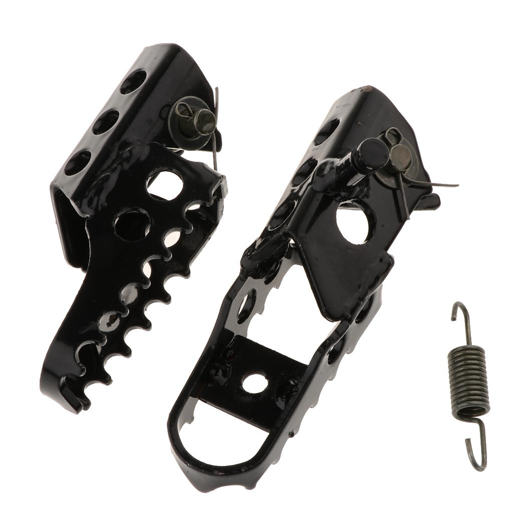 Steel Motorcycle Front Foot Rests Footrest Pegs Pedals for Tricker