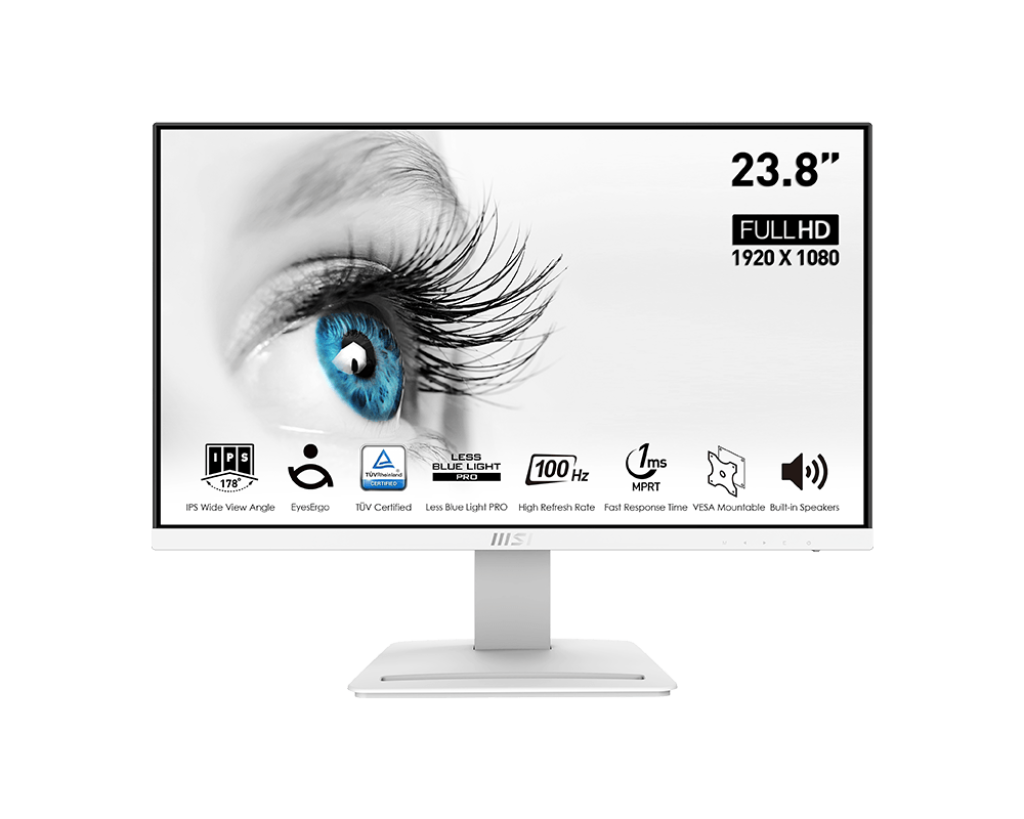 Màn Hình MSI PRO MP243XW 23.8 inch (FHD/IPS/100Hz/1ms) - Hàng Chính Hãng