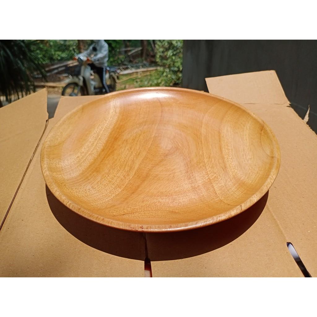 Đĩa Gỗ Trang Trí Nguyên Khối Màu Sắc Sang Trọng - Hàng Chính Hãng