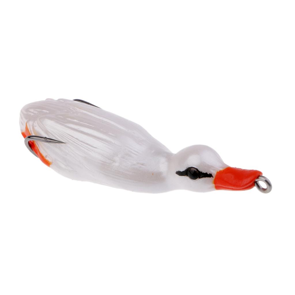 1 Piece 3D Eyes Top Water Bait Duck Lures Soft Fishing Lure Floating Swimbait Tackle 10.3x3 cm/4.1x1.2 inch