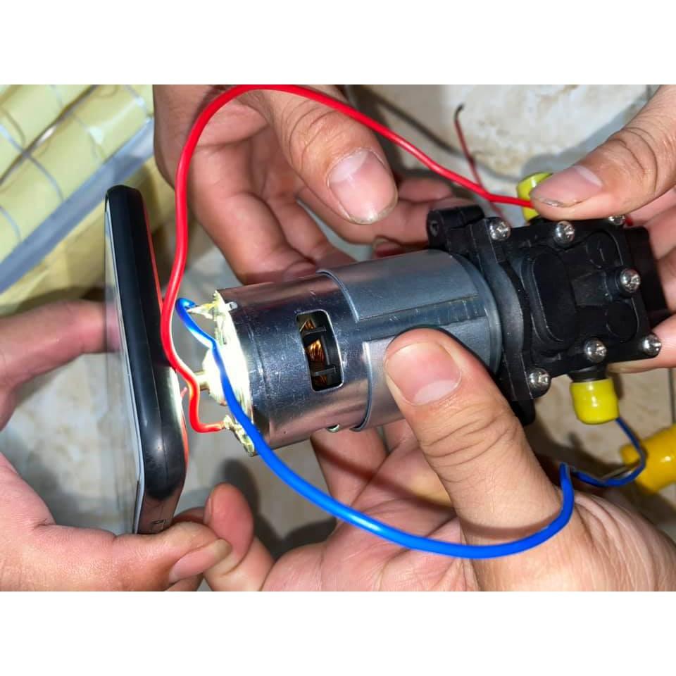MÁY BƠM TĂNG ÁP LỰC NƯỚC MINI 12V dây đồng 100%