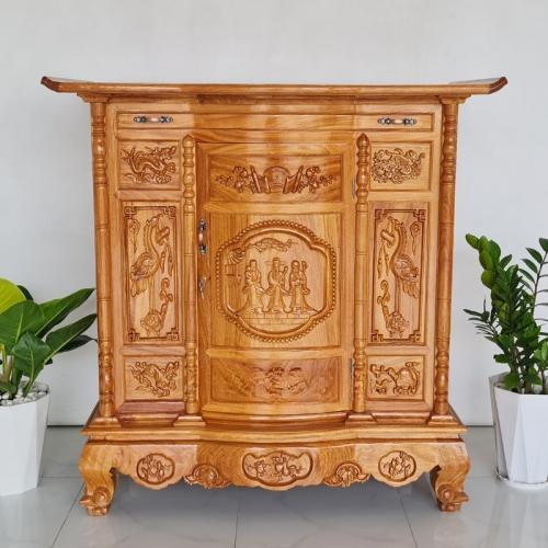 TỦ THỜ GỖ GÕ ĐỎ CAO 1M25  BÀN CÚNG , TỦ THỜ GỖ CAO CẤP