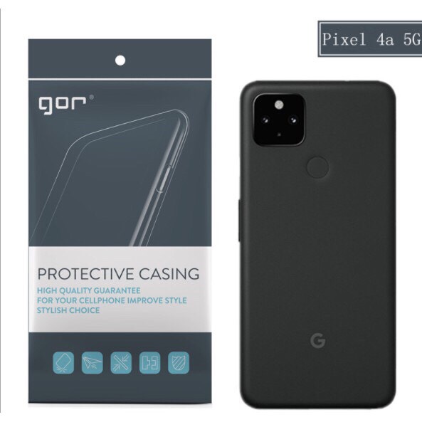 Ốp silicon cho Google Pixel 4A 5G - Silicon trong suốt hãng GOR Hàng nhập khẩu
