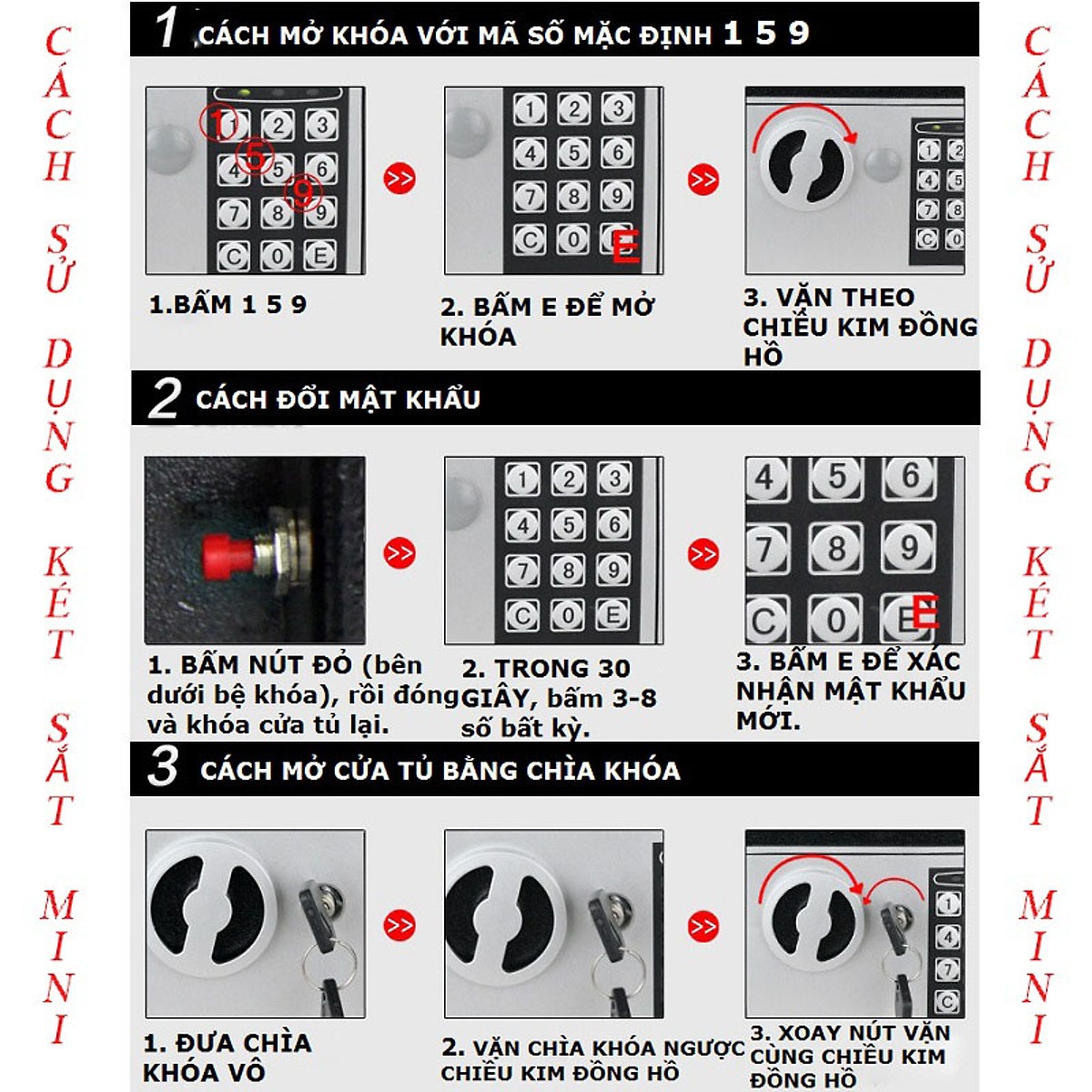 Két sắt mini điện tử